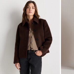 Wool Cashmere Short Coat